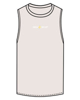 The Scoop Muscle Tank - Dust Heather - Sweat Circuit - Center Chest - Printed - Full Color