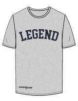 The Mens Tee - Heather - Training Mate - Chest Arc & Front Bottom Right - Printed - Navy