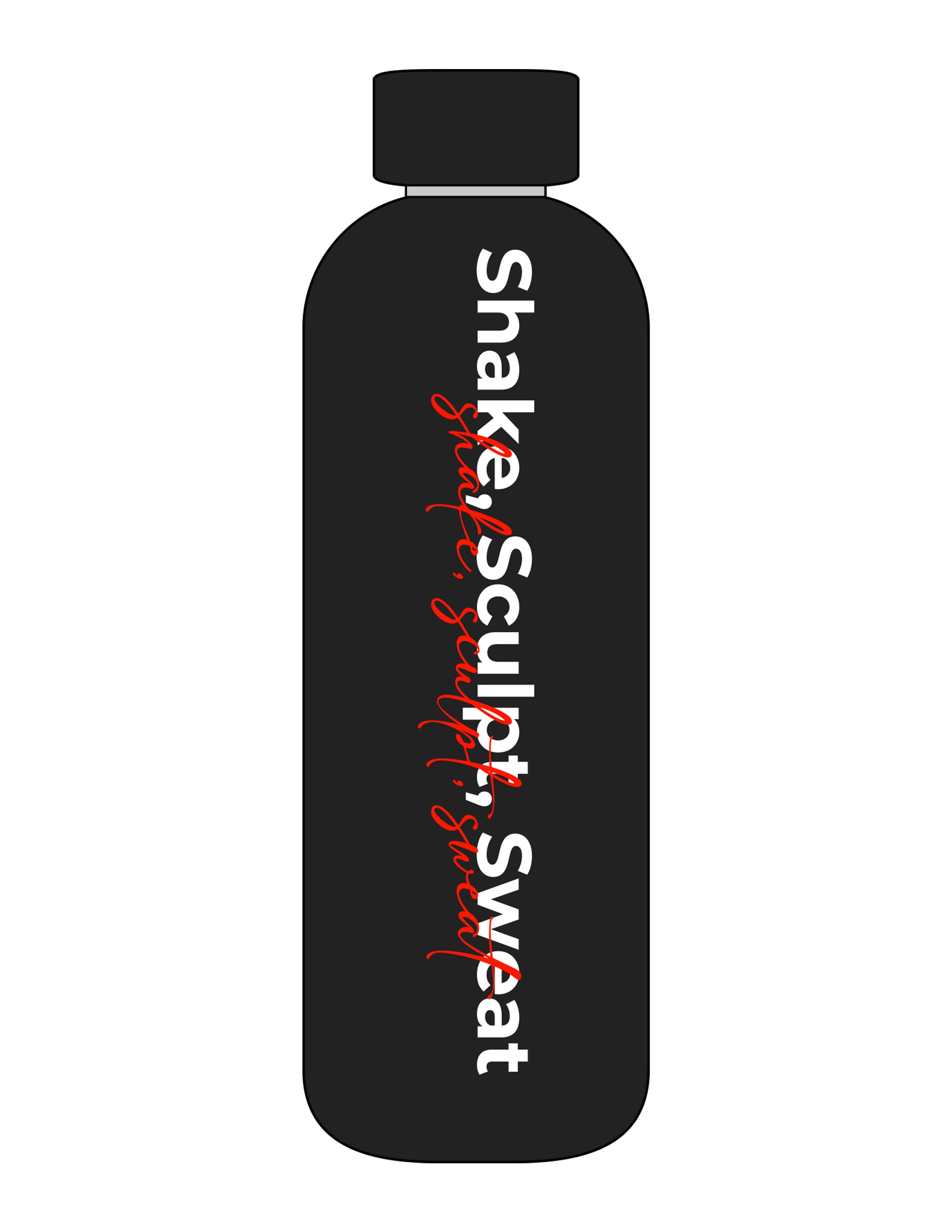 The Water Bottle - Black - Sculpted By Lagree - Center Body - Printed - Full Color