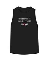 The Classic Full Length Tank - Black - Megabarre - Center Chest Stacked - Printed - Full Color