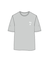 The Womens Oversized Tee - Storm - STUDIO 7 - Left Chest - Printed - White