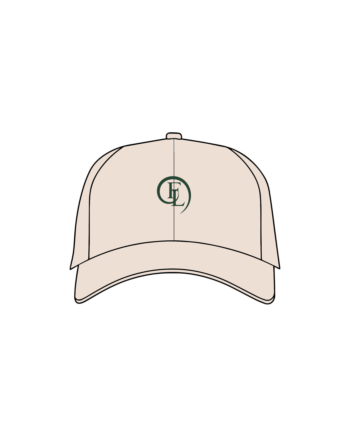 The Dad Hat - Stone - Fase Lagree - Center Crown - Embroidered - Green