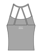 The Womens Sporty Tank - Grey - Studio 205 - Upper Chest & Center Back - Printed - White