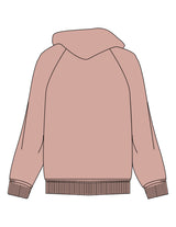 The Womens Hoodie - Clay - enCore Pilates - Upper Pocket - EMB - Tone on Tone