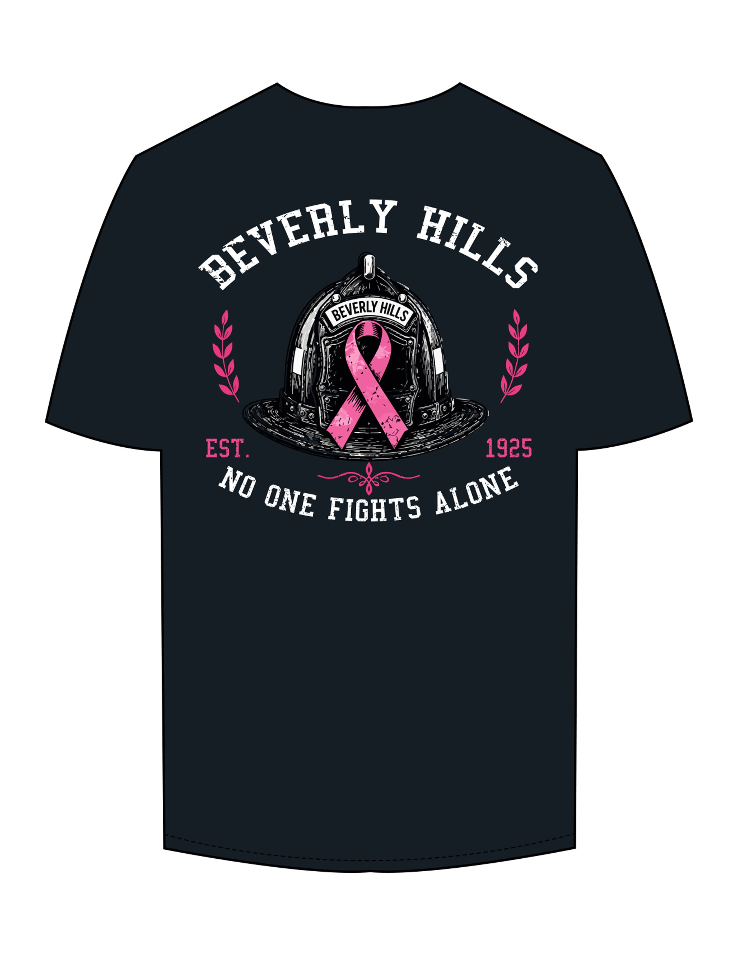 The Mens Tee - Midnight - BHF BCA2026 - Left Chest & Back Stacked - Printed - Full Color