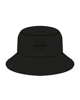 The Bucket Hat - Black - ALCHEME - Center Crown - Embroidered - Black