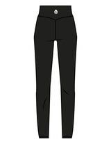 The Basic Legging - Black - Rumble Trainer - Left Leg & Back Waistline - Printed - White