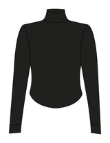 The 3/4 Crop Zip Jacket - Black - RECHARGED PILATES - Left Chest Round - Printed - Sandy White