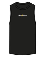 The Scoop Muscle Tank - Black - Sweat Circuit - Center Chest - Printed - Full Color