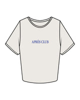 The Crop Tee - Bone - Lagree Tahoe - Center Chest & Back Image - Printed- Full Color
