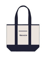 The Contrast Tote Bag - Natural / Navy - BlueCarrot - Printed - Navy
