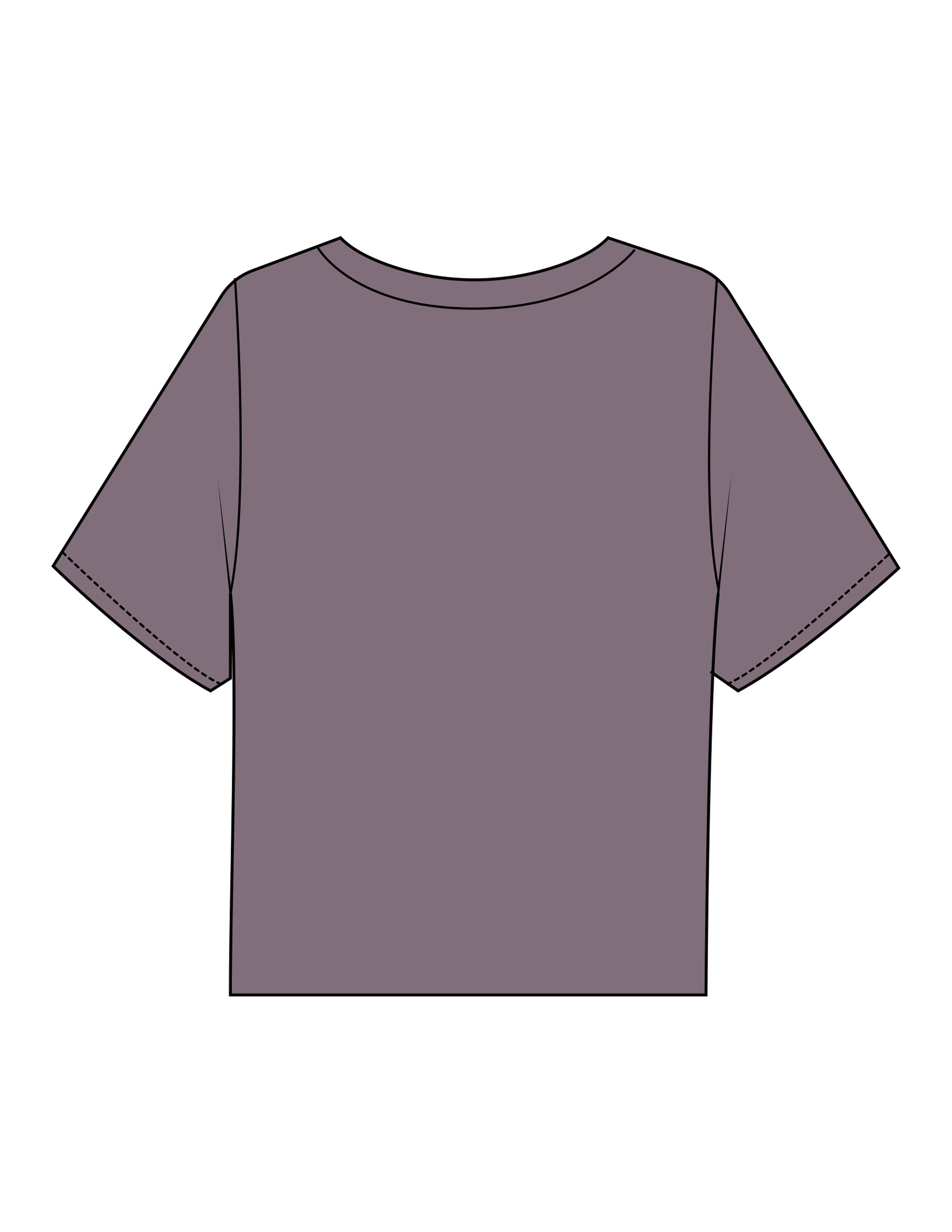 The Boxy Crop Tee - Mauve - Lagree Restoration - Center Chest Stacked - Printed - Black