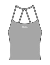 The Womens Sporty Tank - Grey - Studio 205 - Upper Chest & Center Back - Printed - White