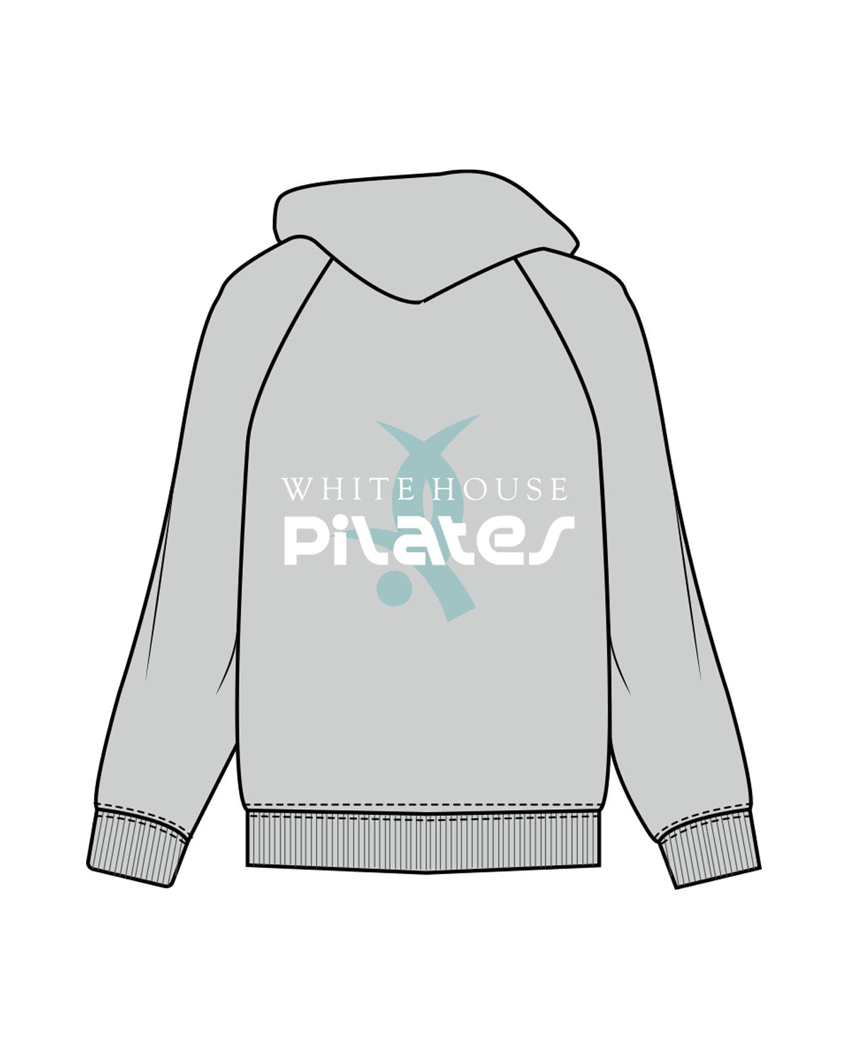The Womens Hoodie - Storm - White House - Left Chest & Right Sleeve - Back Stacked - Printed - Full Color
