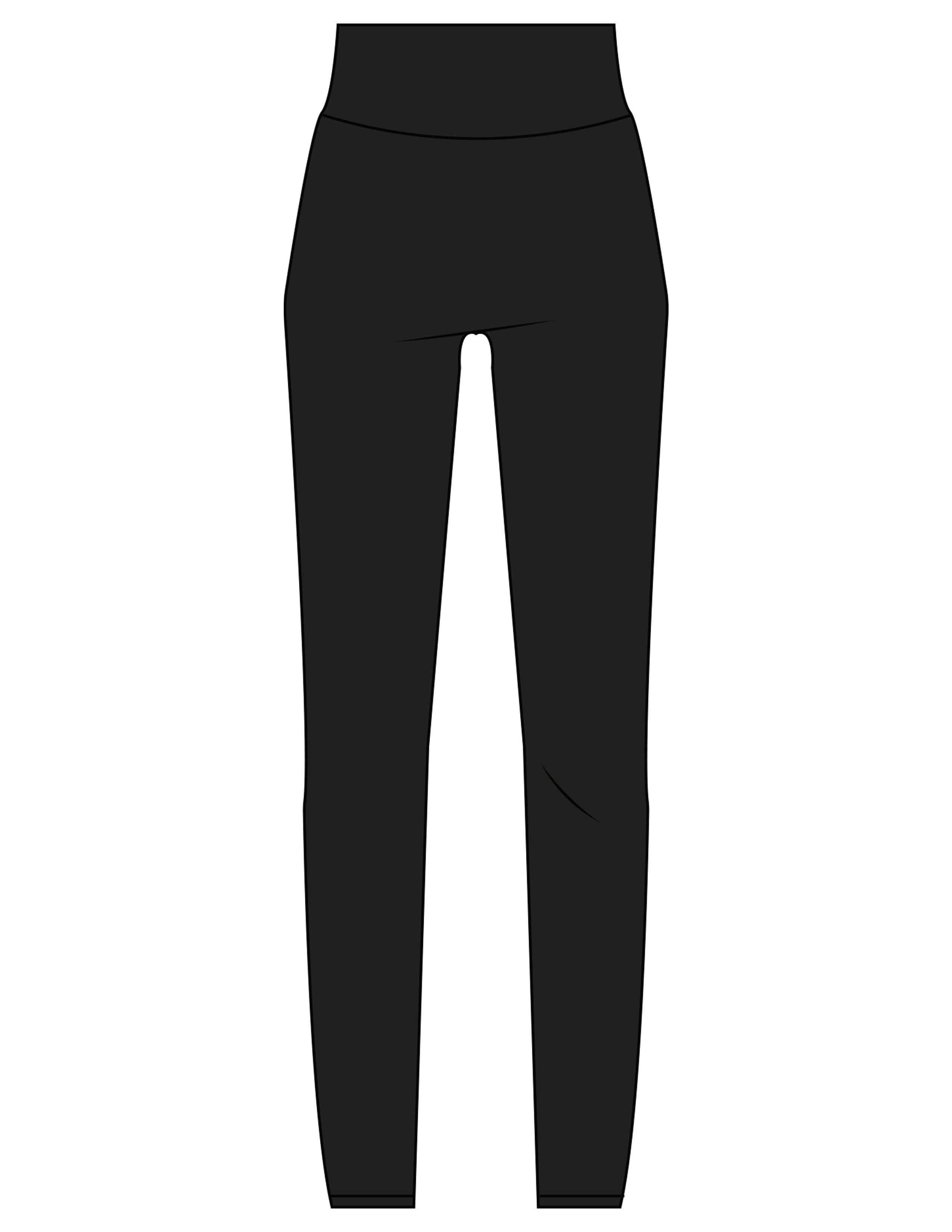 The Basic Legging - Black - Vibe MVMT - Back Waistline Stacked - Printed - Powder Blue