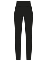 The Basic Legging - Black - Vibe MVMT - Back Waistline Stacked - Printed - Powder Blue