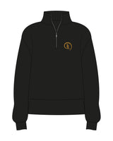 The Mens 1/4 Zip - Black - Fase Lagree - Left Chest - Embroidered - Gold