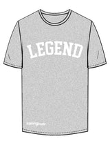 The Mens Tee - Heather - Training Mate - Chest Arc & Front Bottom Right - Printed - White