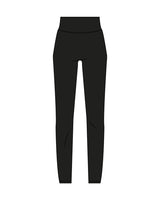 The Basic Legging - Black - Pulse 712 - Center Back Waistline - Printed - White