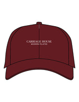 The Dad Hat - Maroon - Carriage House - Center Crown Stacked - Embroidered - White