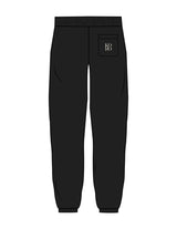 The Womens Sweatpants - Black - Komo Studio - Back Pocket - Printed - Off White