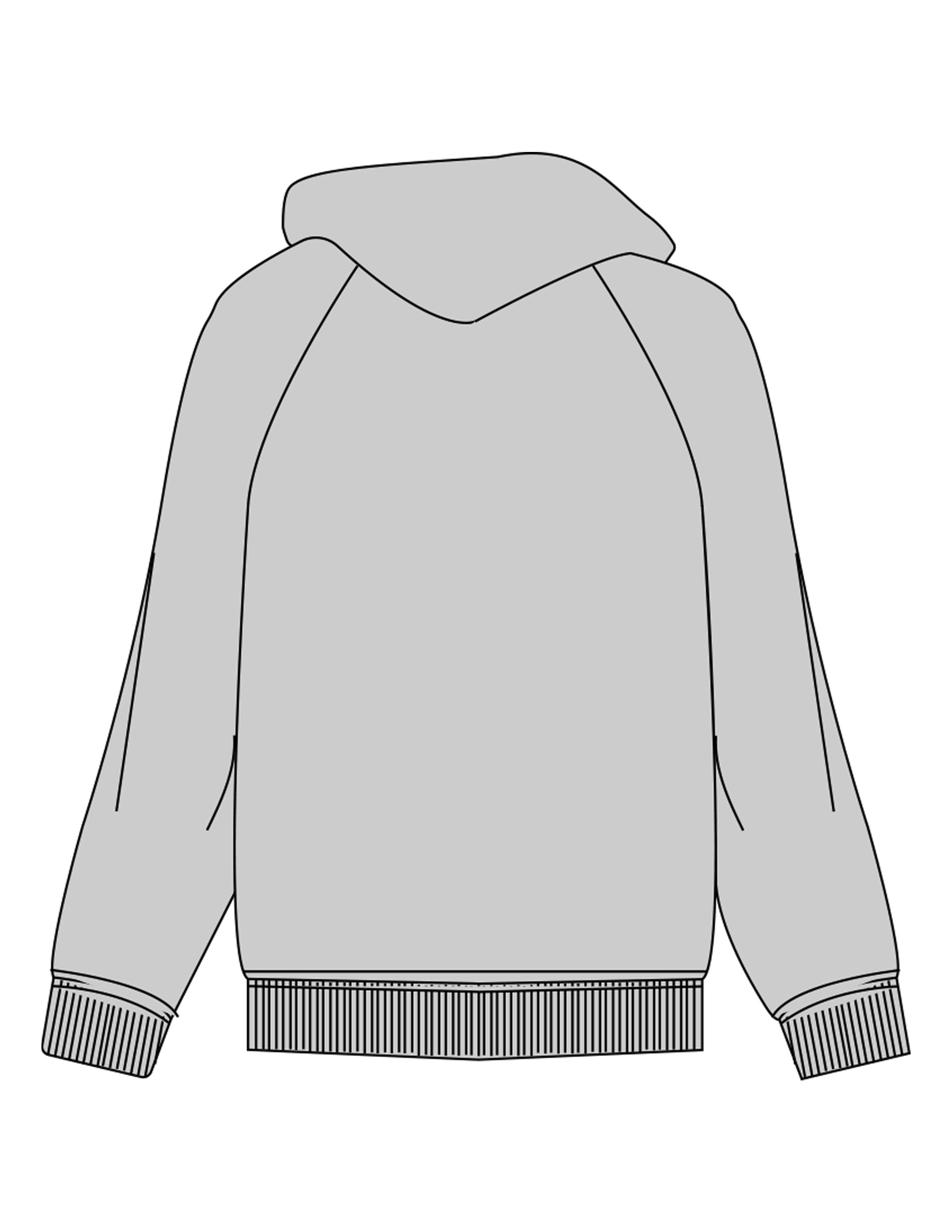 The Womens Hoodie - Storm - enCore Pilates - Upper Pocket - EMB - Gray