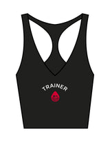 The Racer Tank - Black - Rumble Trainer - Center Chest Stacked - Printed - Full Color
