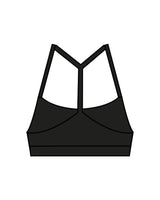 The Basic Bra - Black - Warren - Center Chest - Printed - White