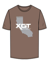 The Mens Tee - Walnut  - XGT Fitness - Center Chest & Back Neckline - Printed - Full Color