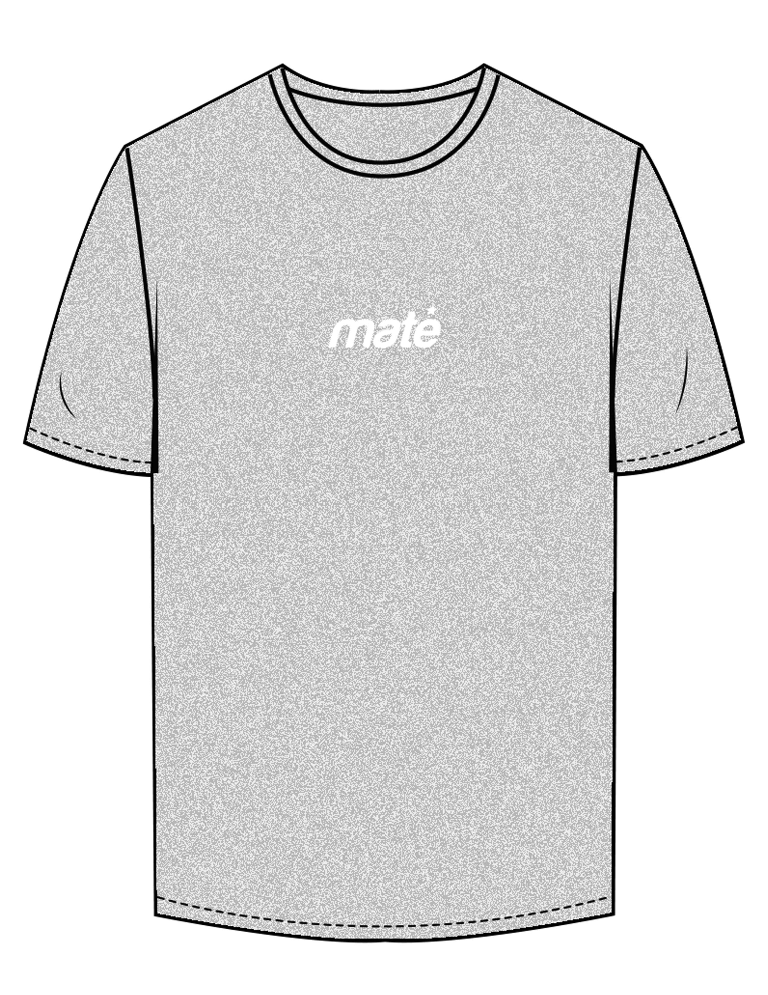 The Mens Tee - Heather - Training Mate - Center Chest - Printed - White