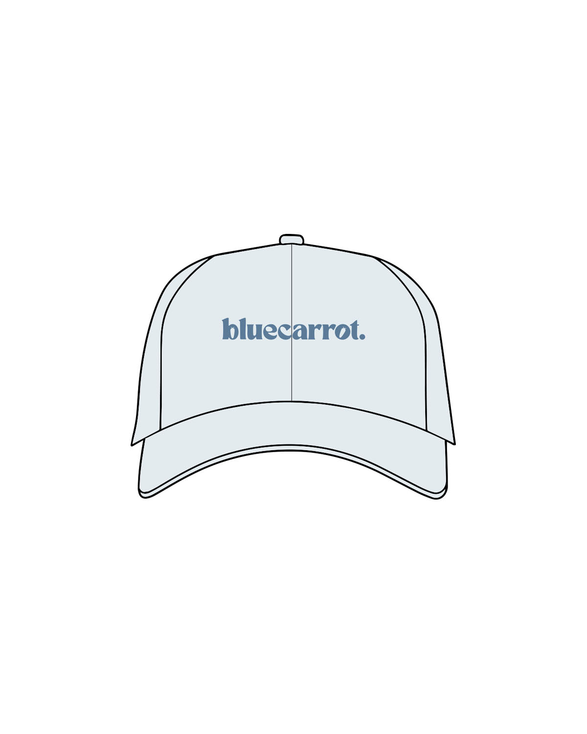 The Dad Hat - Light Blue - BlueCarrot - Center Crown - Embroidered - Blue