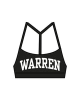 The Basic Bra - Black - Warren - Center Chest - Printed - White