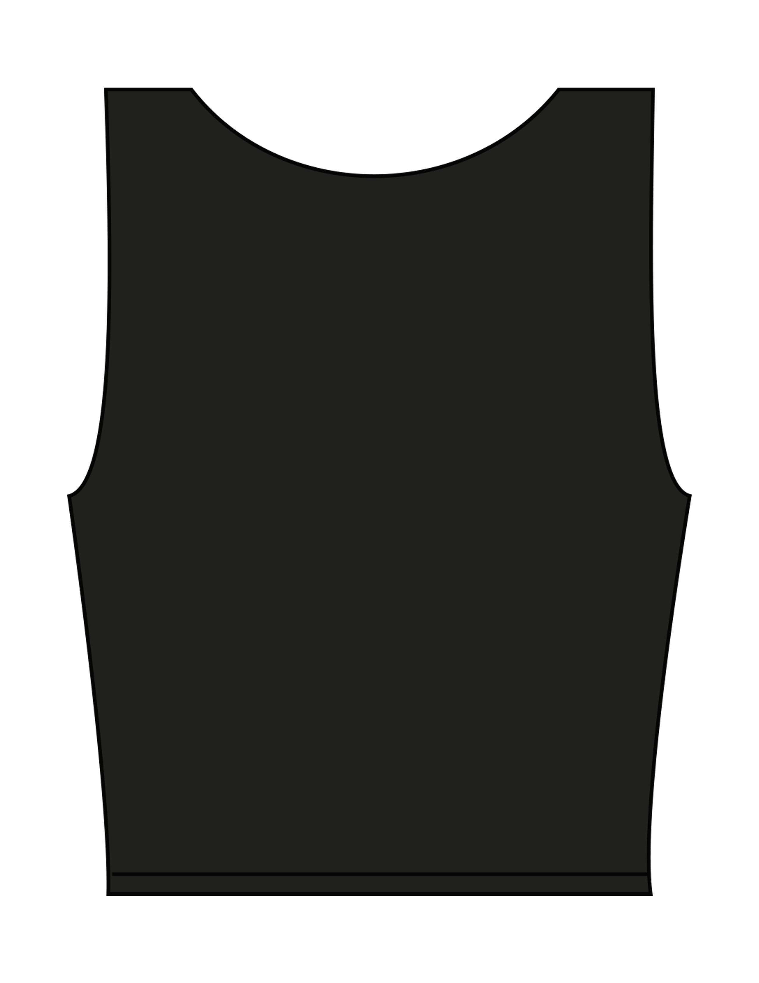 The Square Neck Tank - Black - The Studio MDR - Center Chest - Printed - White