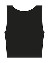 The Square Neck Tank - Black - The Studio MDR - Center Chest - Printed - White