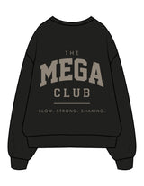 The Mens Crewneck - Black - Karve Lagree Fit - Left Chest Embroidered & Back Stacked Printed - Taupe
