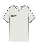 The Mens Heavyweight Tee - Washed Bone - Collective Studios - Right Chest Stacked - Full Back - Pilates - Black