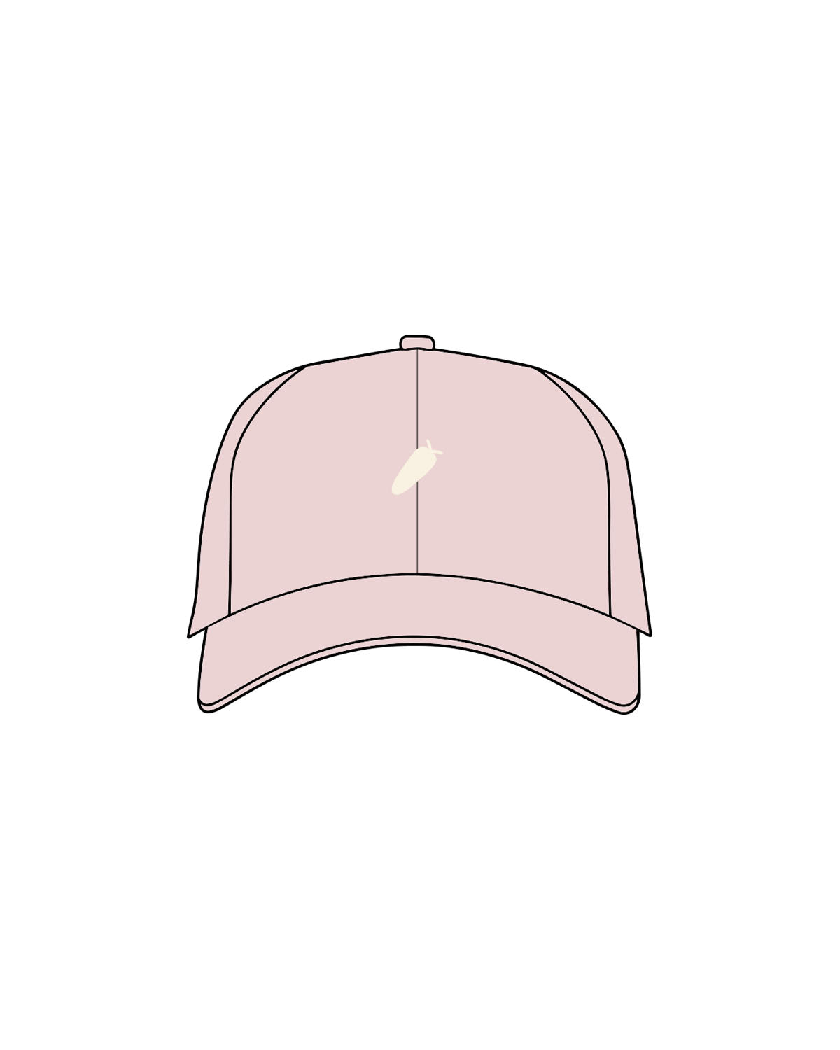 The Dad Hat - Pink - BlueCarrot - Center Crown - Embroidered - Off White
