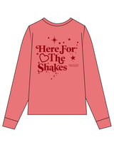 The Unisex Midweight Long Sleeve - Crimson - Mega Fit House - Left Chest Stacked & Back Stacked - Printed - Red