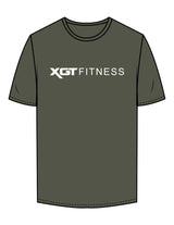 The Mens Tee - Cypress - XGT Fitness - Center Chest & Back Neckline - Printed - White
