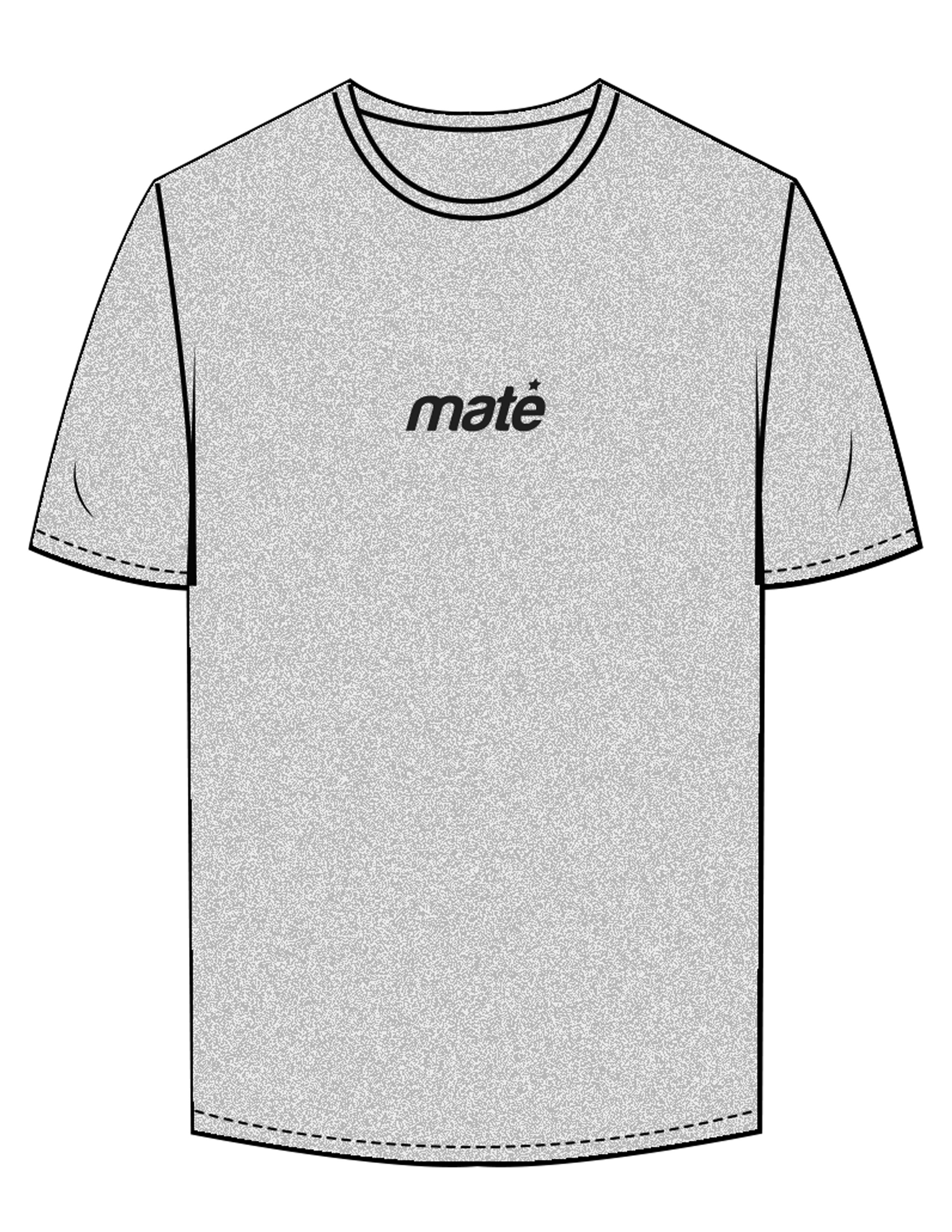 The Mens Tee - Heather - Training Mate - Center Chest - Printed - Black