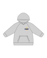 The Kids Hoodie - Heather - Warren - Left Chest Overlayed & Center Back Overlayed - Printed - Full Color