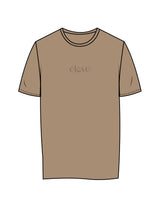 The Womens Tee - Sand - Eleve - Center Chest & Back Center - Tone on Tone