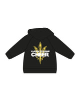 The Kids Hoodie - Black - Warren - Left Chest Overlayed & Center Back Overlayed - Printed - Full Color