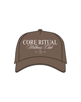 The Foam Trucker - Walnut - Core Ritual - Center Crown Stacked - Printed - White