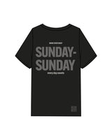 The Mens Heavyweight Tee - Black - MOB - Left Chest, Center Back Stacked & Back Lower Right - Printed - Full Color