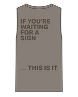 The Womens Heavyweight Tank - Washed Gray - ALCHEME - Left Chest & Whole Back Stacked - Tone on Tone