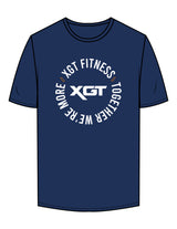 The Mens Tee - Cobalt - XGT Fitness - Center Chest Round & Back Neckline - Printed - Full Color