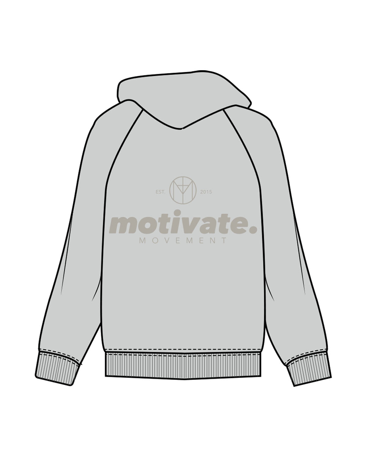Motivate Movement Womens Hoodie - Storm