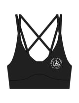 The Strappy Bra - Black - Sculpted By Lagree - Left Chest & Center Back - Printed - Full Color