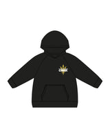 The Kids Hoodie - Black - Warren - Left Chest Overlayed & Center Back Overlayed - Printed - Full Color
